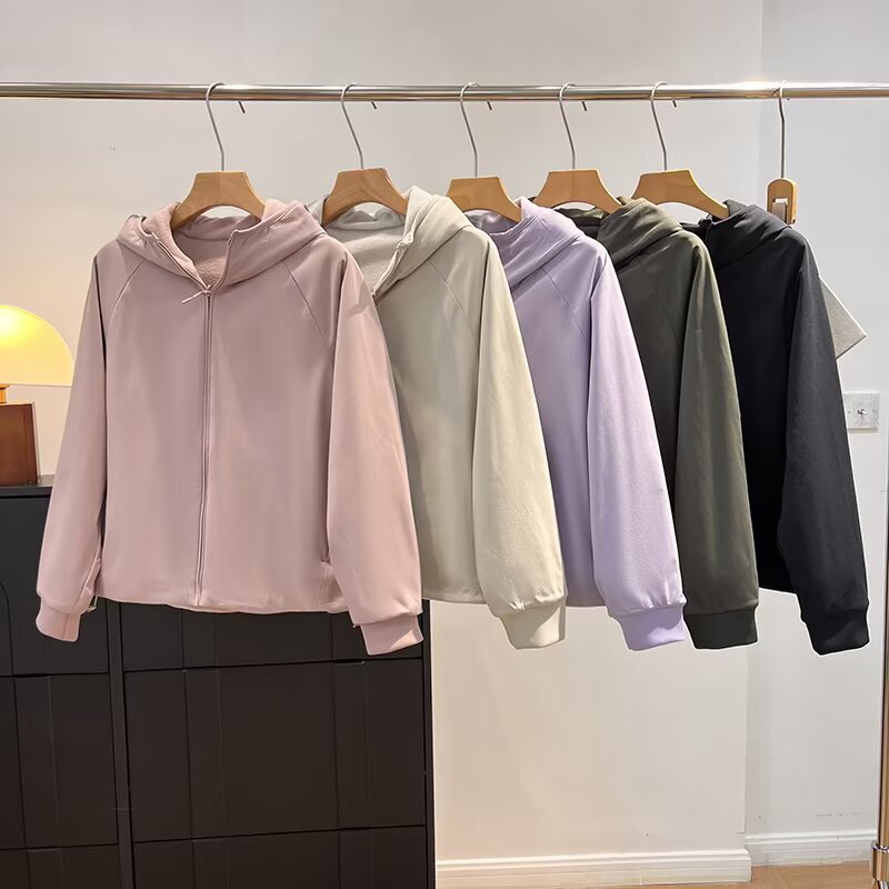 Japanese Style Autumn and Winter Women's Double-Sided Windproof Fleece Zip-Up Hooded Jacket Waterproof Top 479697 Japanese Style Autumn and Winter Women's Double-Sided Windproof Fleece Zip-Up Hooded Jacket Waterproof Top 479697