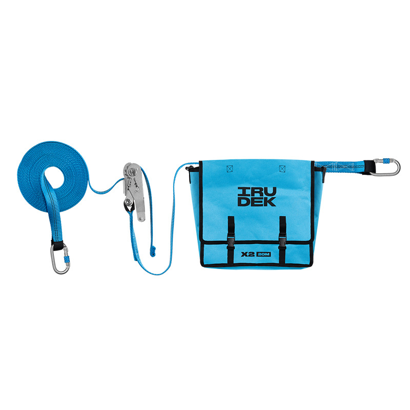 X2扁带式临时水平生命线配有长度调节器可张紧可两人同时使用