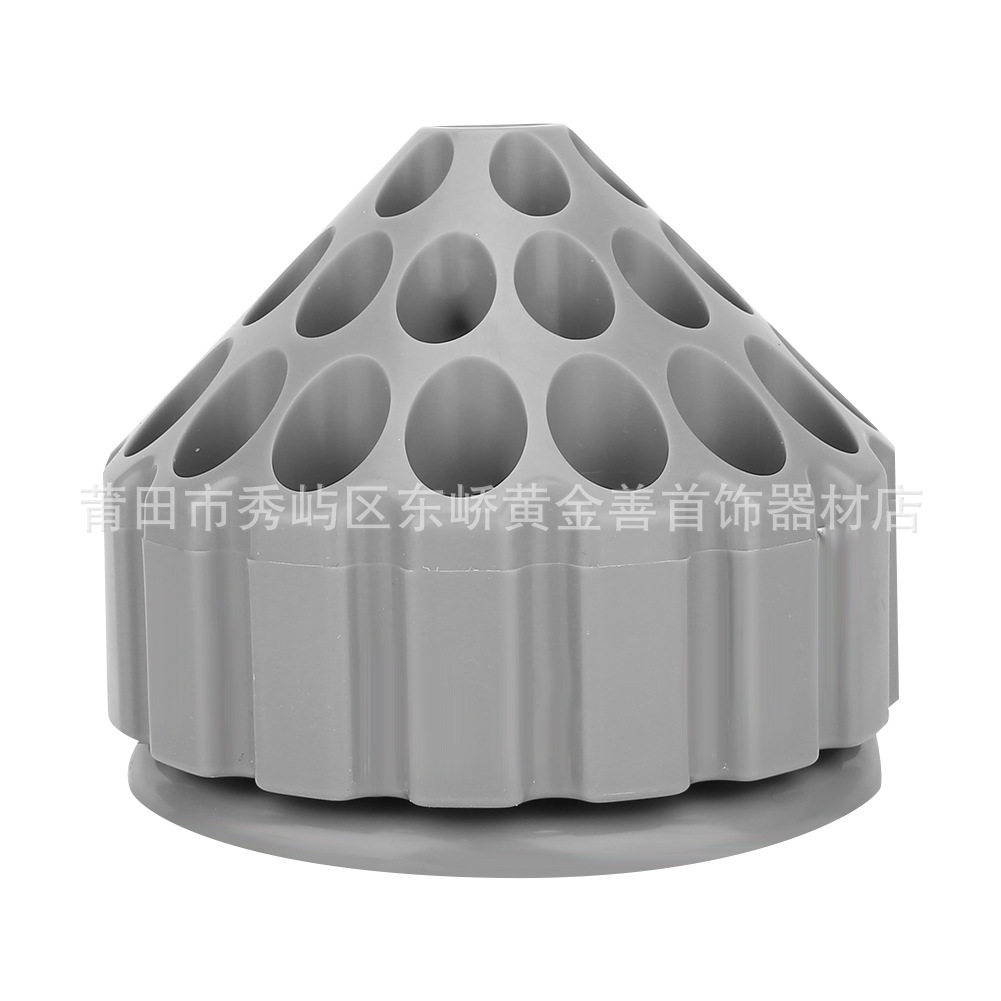 旋转工具架钻头丝攻收纳盒整理盒木工玉雕磨头雕刻工具盒子