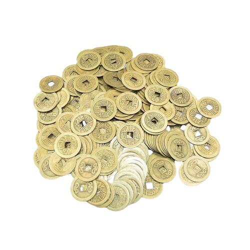 Factory direct sale Five Emperors Copper Coins Wholesale Antique Old Coins Ancient Coins Qing Dynasty 2.3cm Keychain Pendant