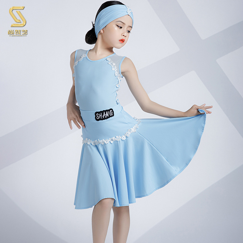 2025新款儿童拉丁舞服女童练功服儿童舞蹈服少儿演出服5-12岁艺考|undefined