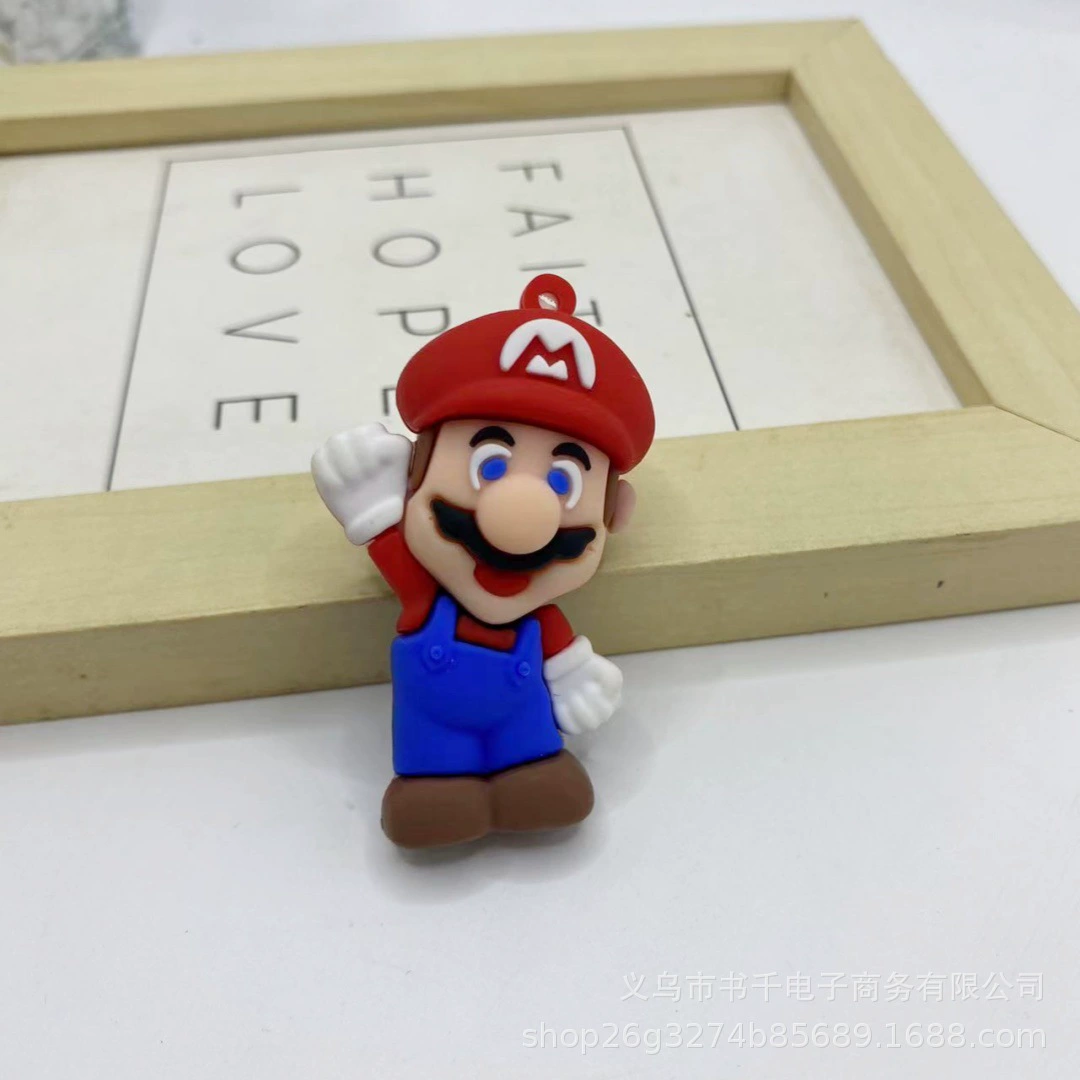 Mario, cartoon keychain, small bag, pendant