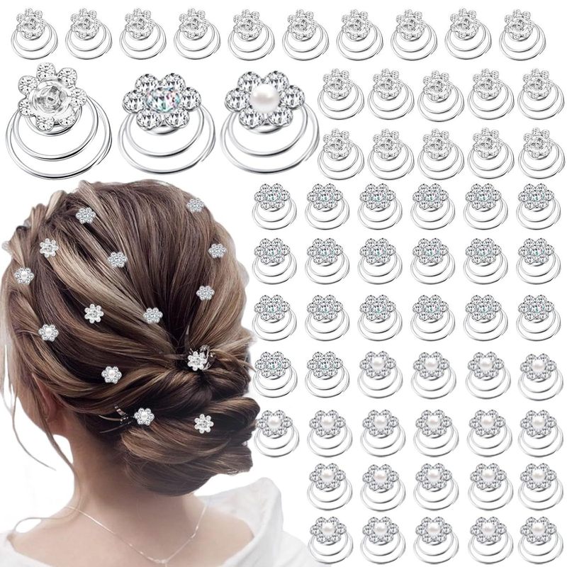 真珠のU型のヘアピンのヘアピンのビーズの花の髪とフォークの髪のドリルの花嫁の髪の花のフォークのU型のヘアピンの女性|undefined