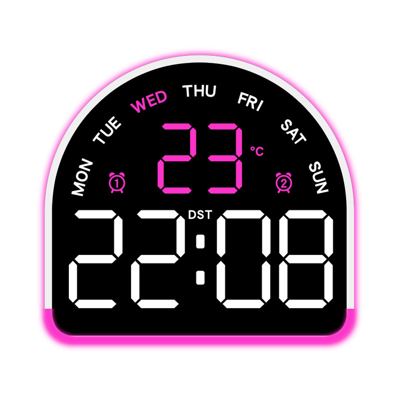 Nuevo reloj electrónico LED de luz de atmósfera reloj multifuncional de iluminación doméstica mostrando la temperatura del reloj de mesa 552