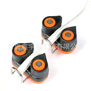 Double nylon ball rope gripper with guide ring automatic rope gripper fitness equipment Cam Cleat