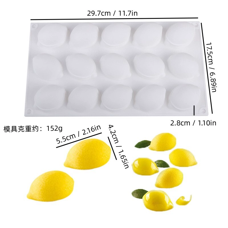 Silicone mousse mold Italy, white 21×21×4 cm, food-grade flexible baking tray