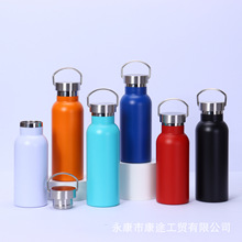 亚马逊304不锈钢水杯户外运动水壶双层真空大容量登山壶保温杯