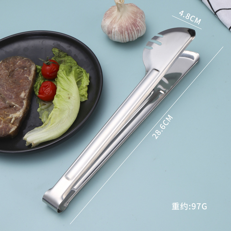 ステンレスの食べ物は厚い台所でステーキを焼くバイキングの家庭用食品は透かし彫りの油を挟んで多く使われています。|undefined