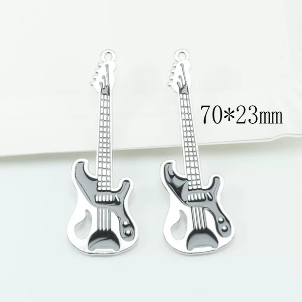 Manufacturer's Alloy Punk-Style Creative Guitar DIY Accessory Pendant Keychain Bag Charm Fresh and Sweet