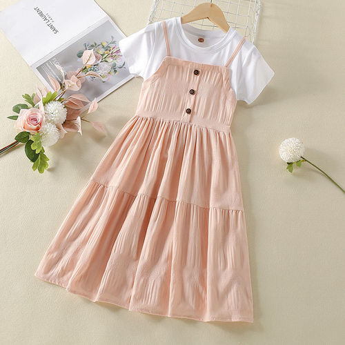 Little Girl Summer Dress 2024 New Style Trendy Girls' Summer Skirts Children Summer Dresses Princess Dresses for Girls