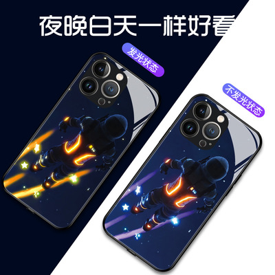 适用三星A12个性手机壳A51来电闪a71智能note20声控s21手机壳s22U