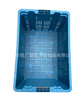 大量二手 蔬菜可堆垛错位塑料筐 黄色红色蓝色加厚倒置颠倒套叠箩