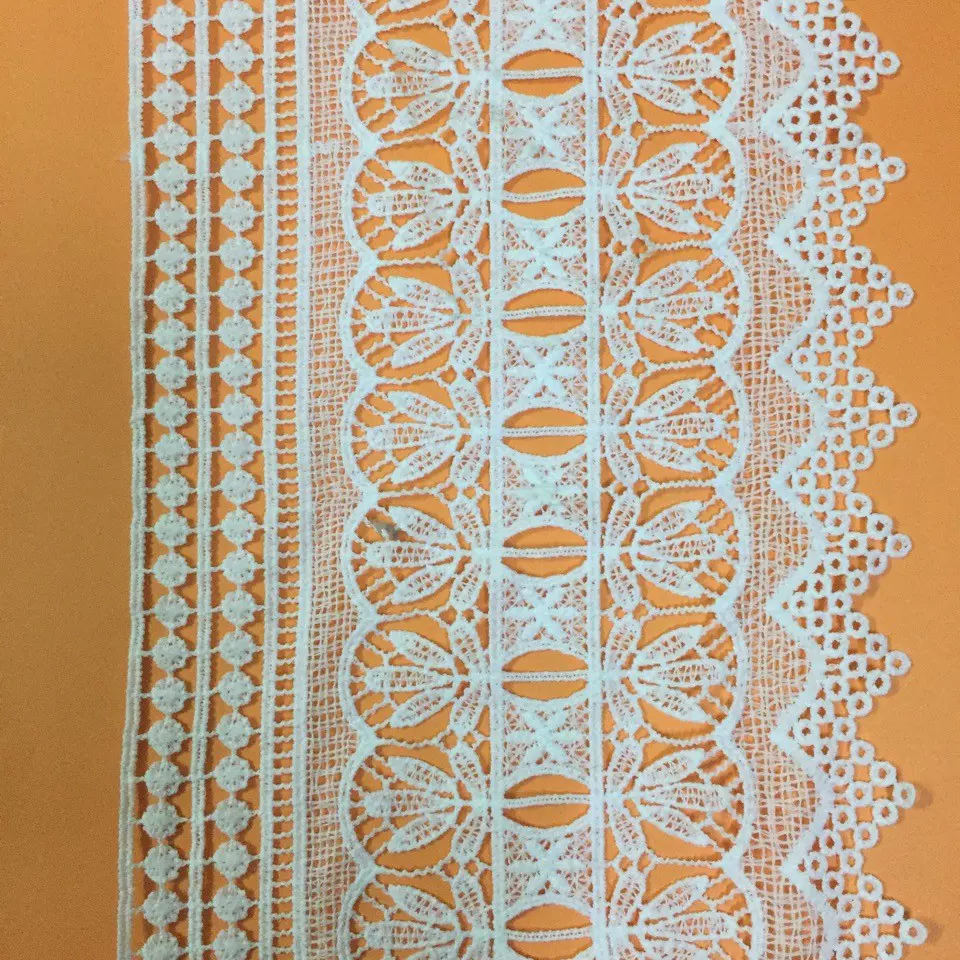 水溶花边服装新款牛奶丝刺绣条码辅料内衣日系