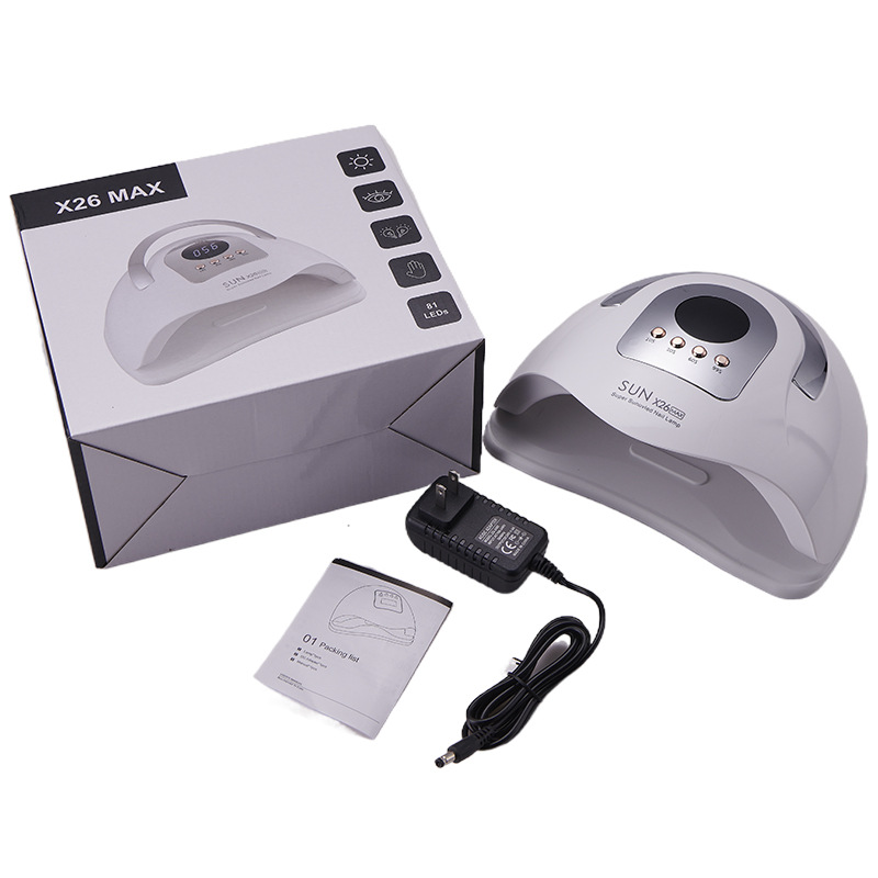 380W luz de manicura de alta potencia lámpara de fototerapia de mano luz roja inteligente manicura máquina de secado rápido pegamento de manicura lámpara de horneado transfronteriza