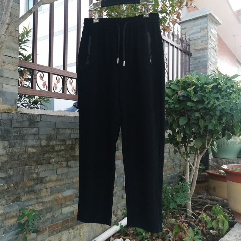 Men's Autumn and Winter European Cotton Velvet Loose Nine-point Leggings Sweatpants Chinese Style Straight Casual Pants Men's Sports Pants Men's Autumn and Winter European Cotton Velvet Loose Nine-point Leggings Sweatpants Chinese Style Straight Casual Pants Men's Sports Pants