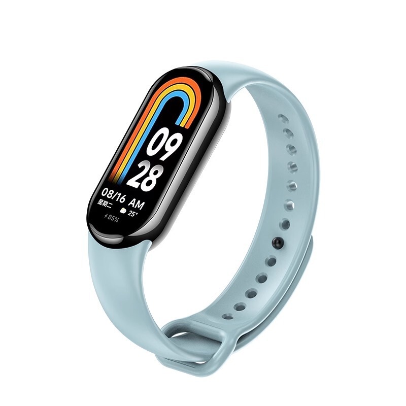 新しいXiaomi Mi Band 9シリコンストラップXiaomi Band第8世代スマートスポーツブレスレットNFCバージョン男性と女性に適しています|undefined