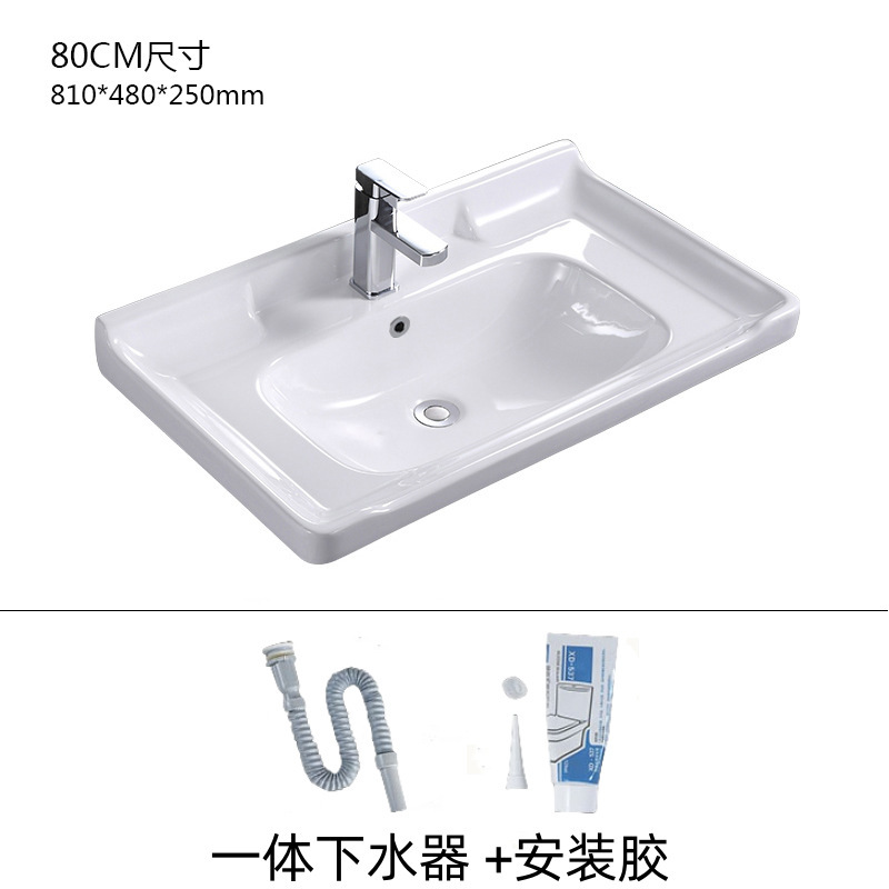セラミック一体型洗面器、単槽ホーン洗面器、ハイウォーターフレーム洗面器、洗面器キャビネット洗面器、浴室洗面器|undefined