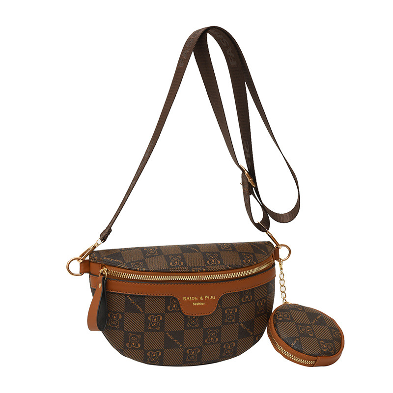 Bolso de moda moda para mujeres 2025, nueva moda, bolso de pecho de letras extranjeras, bolso de hombro casual, bolso pequeño.
