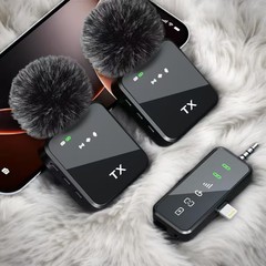 新款私模无线领夹麦克风收音降噪录音直播小话筒视频拍摄领夹麦
