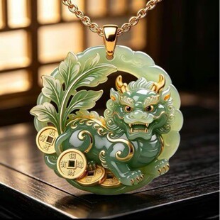Lucky charm necklace with auspicious designs | 1688 qixi festival good luck couple's gift