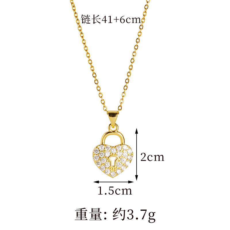 Collar de oro de arena vietnamita, diseño de moda, incrustaciones de diamantes, amor, pendientes femeninos, personalidad durante mucho tiempo, fuente de joyería