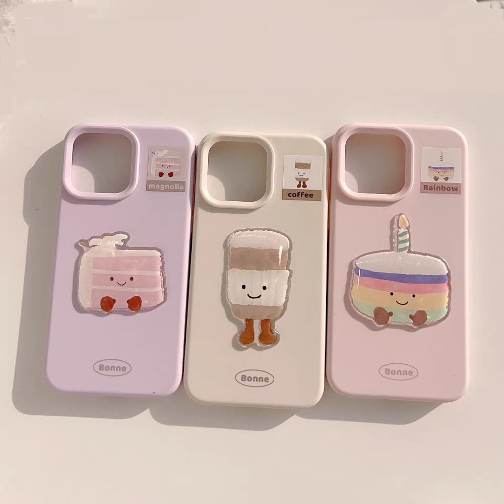 新款草莓蛋糕适用苹果16肤感壳iphone15保护套14软壳13pro手机壳