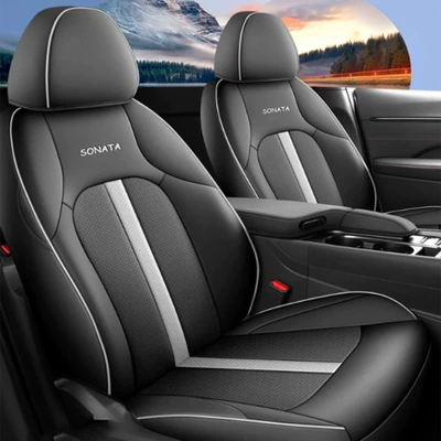 Modelə uyğun (Original) oturacaq örtükləri for 21-24 Models of - original-car-texture-customized-black-and-white-wear-resistant-leather-503020