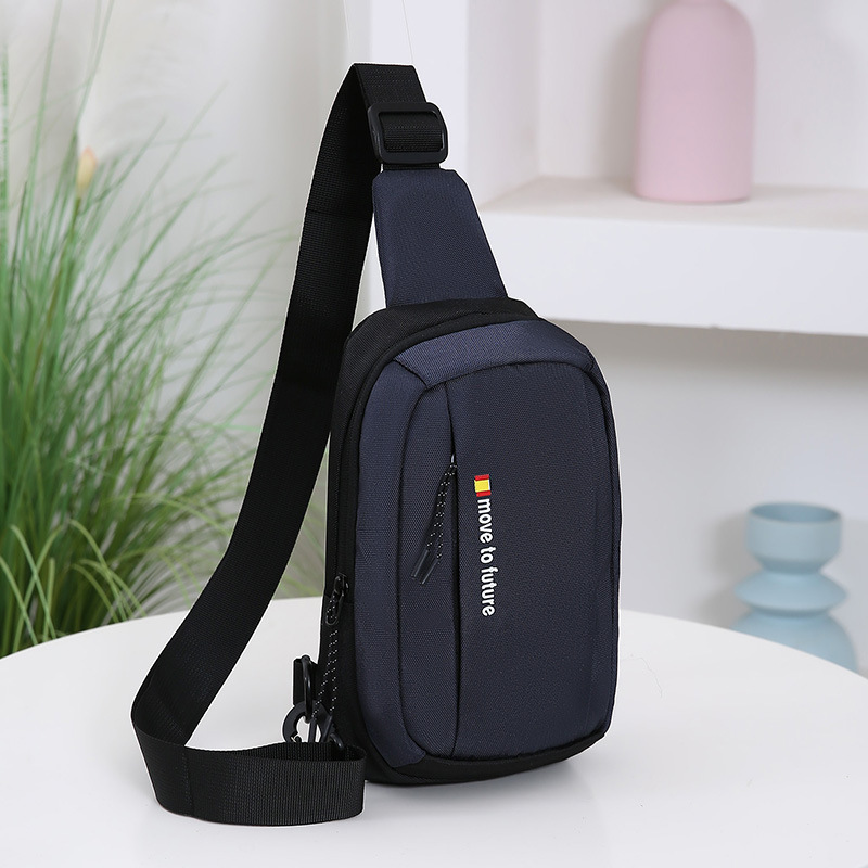 Nuevo tipo de bolso de pecho universal de estilo coreano letras de impresión de moda mochila deportiva casual universal mochila para hombres