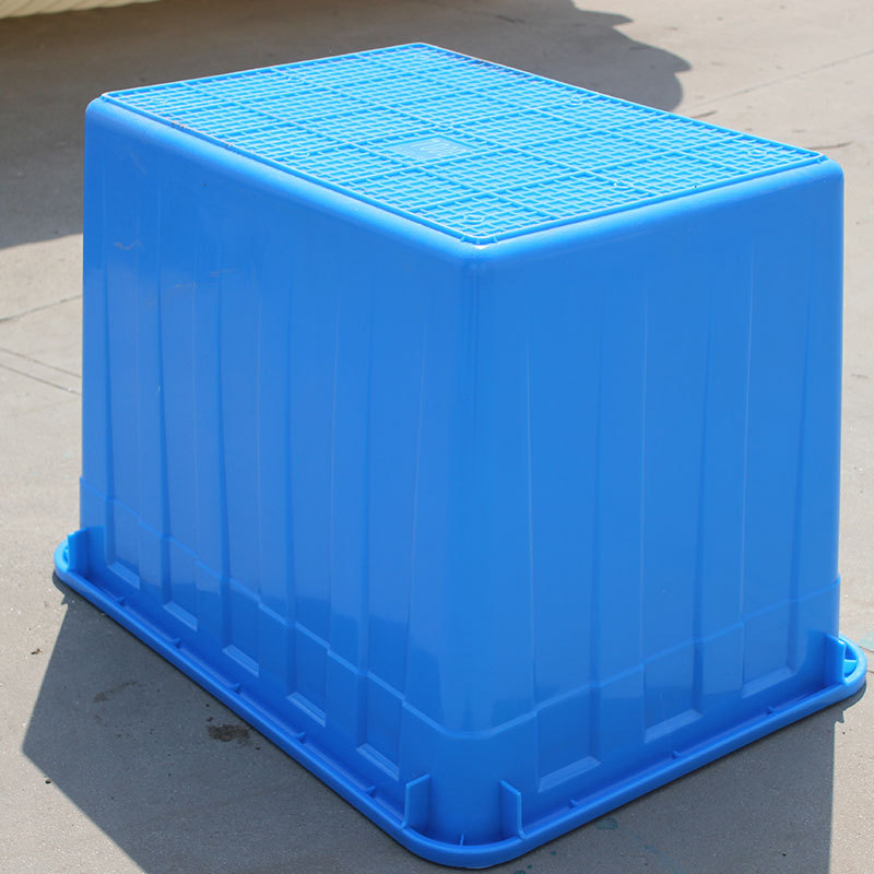 Caja de plástico grueso caja logística rectangular con cubierta caja caja marco giratorio fábrica caja de plástico historia de fuerza personalizada al por mayor image 73