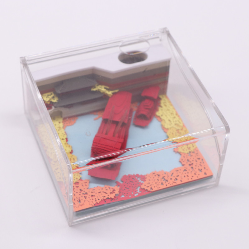 南湖紅船立体便箋紙赤色文創礼品3d立体便箋本紙彫刻ビジネス礼品付箋|undefined