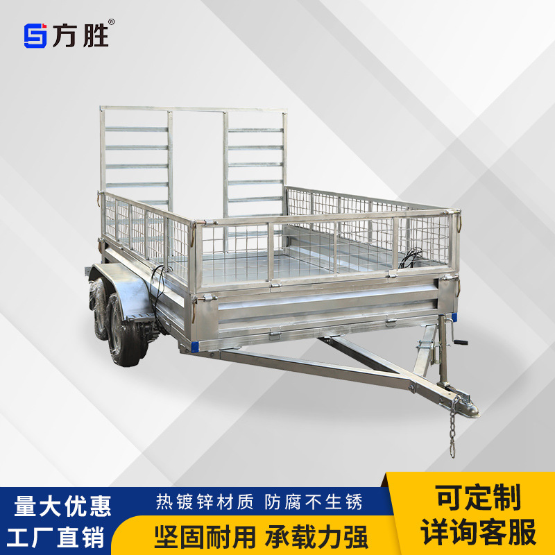 镀锌工具拖车  挖机拖车 牵引车挂车专用 爬梯式工具拖车厂家直销