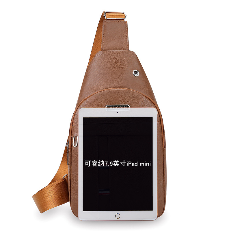 Viaje de negocios nuevo bolso de pecho de hombre, bolso de hombro portátil multifuncional de moda, simple, ocio, gran capacidad, mochila