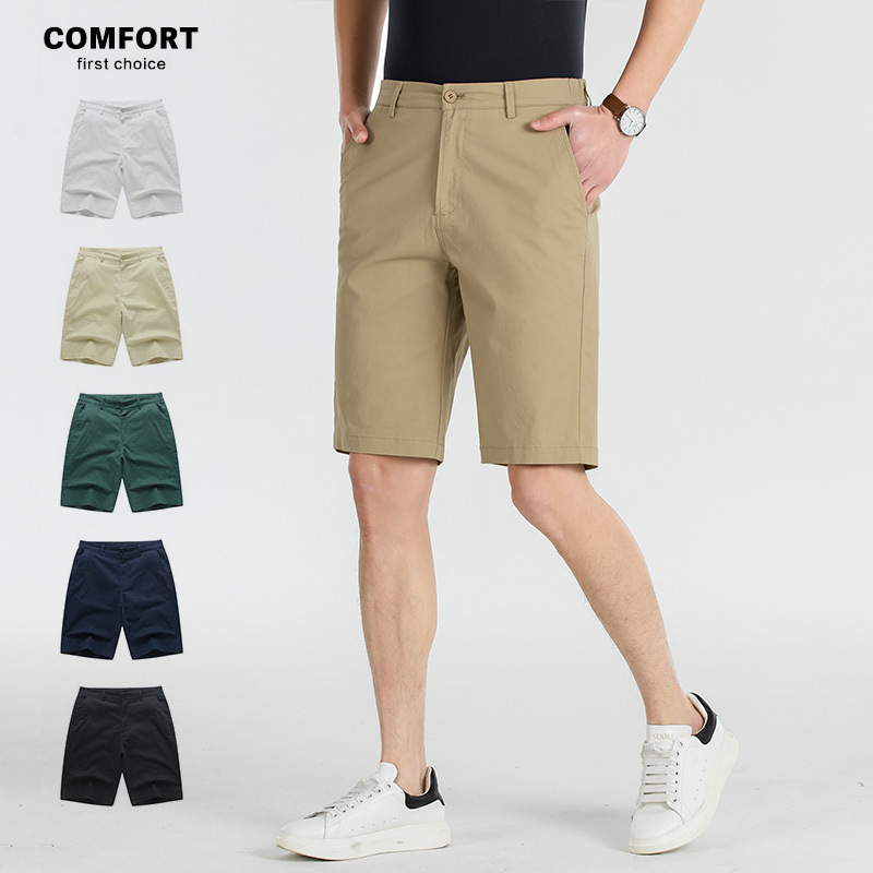 2026 Summer Men's Shorts Loose Large Size Casual Pants Breathable Pure Cotton Five-Point Pants Workwear Hiking Sports Men's Pants