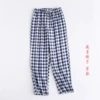 Navy blue plaid/men