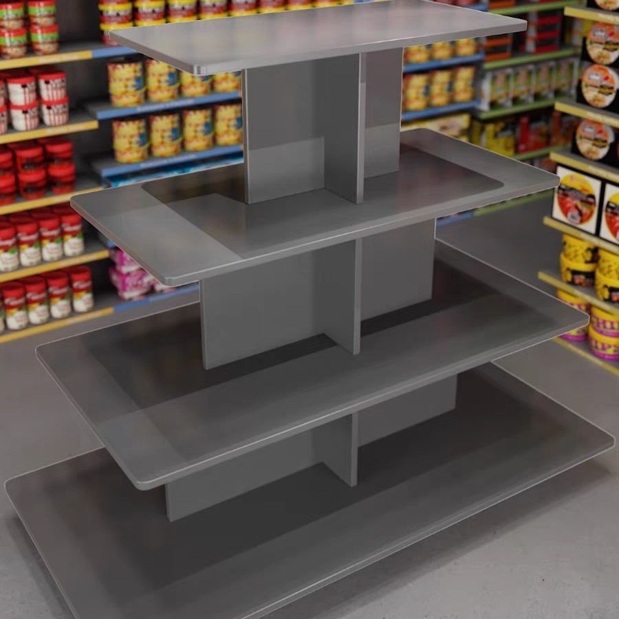 中岛展示台展示柜超市货架零食母婴圆形礼品堆头鞋店展示架摆件架