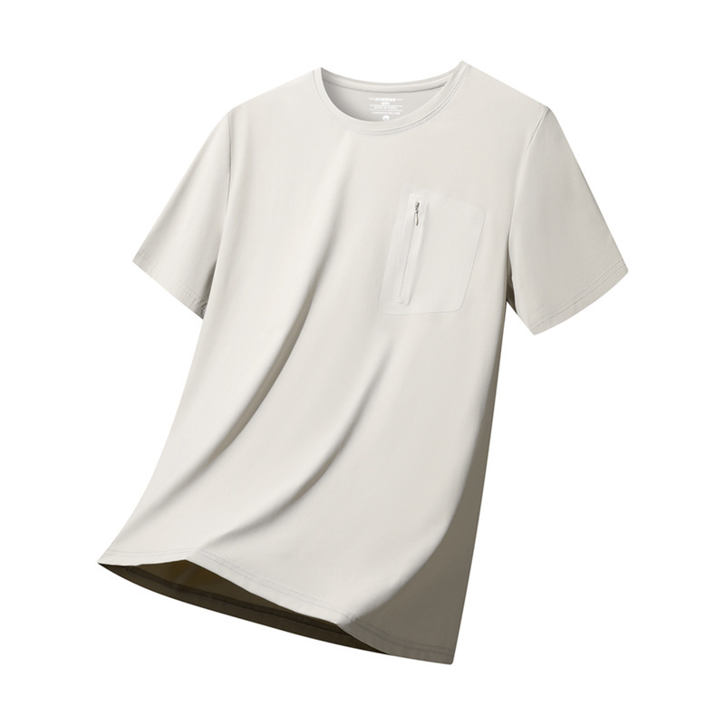 Directly from the Manufacturer: Ice Silk Quick-Dry T-Shirt, Elastic Short-Sleeve with Zipper, Sports Short-Sleeve, Running Fitness Training Half-Sleeve Shirt Directly from the Manufacturer: Ice Silk Quick-Dry T-Shirt, Elastic Short-Sleeve with Zipper, Sports Short-Sleeve, Running Fitness Training Half-Sleeve Shirt