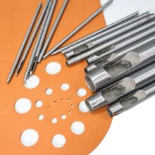 皮革打孔圆冲精细尺寸皮带打孔冲子皮革冲孔器手工皮革手敲工具