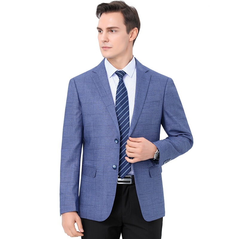 Spring and Autumn New Slim Fit Blazer for Men, Spring and Autumn Single Blazer Top, Business Casual Middle-Aged Single-Piece Suit Jacket