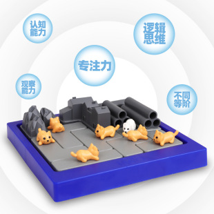 Car Moving Out of the Warehouse Car Huarongdao Sliding Puzzle Digital Kidsren's Thinking Training Intelligence Toy for Kidsren Aged 3 to 6