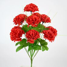 河南照屏仿真花12头果绿枝康乃馨丁香装饰把花教师节花束手捧花