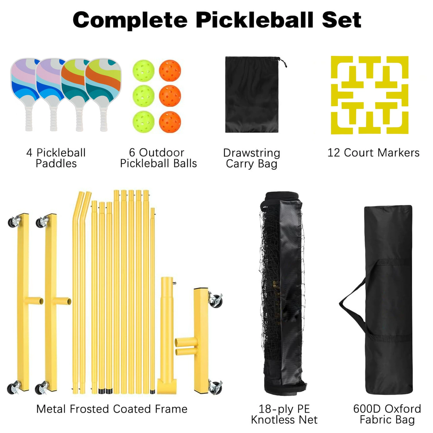Poppita Pilling Stadium Grid Grid Set Set Set outdoor Sports Training Silicone Positioning Line Line