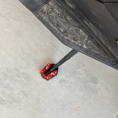 Enlargement, Foot Stand Side Support | Motorcycle frame