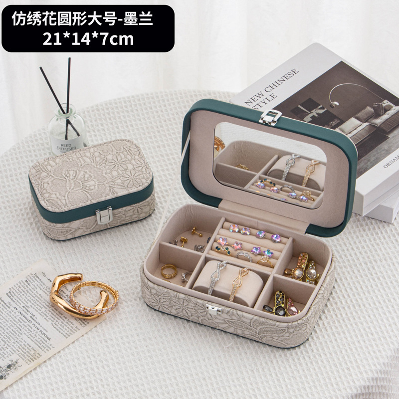 612 모조 자수 라운드 대형 잉크 난초