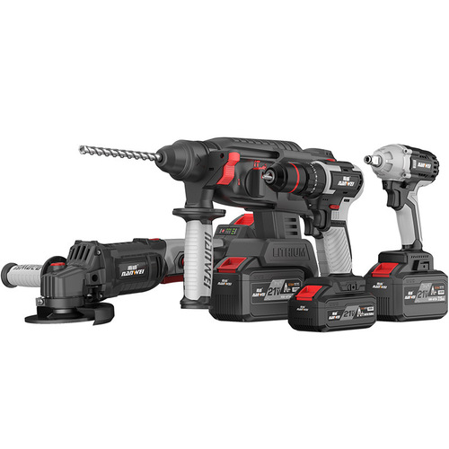 Wholesale Nanwei industrial grade brushless rechargeable lithium electric hammer impact drill electric hammer electric pick and electric drill dual use