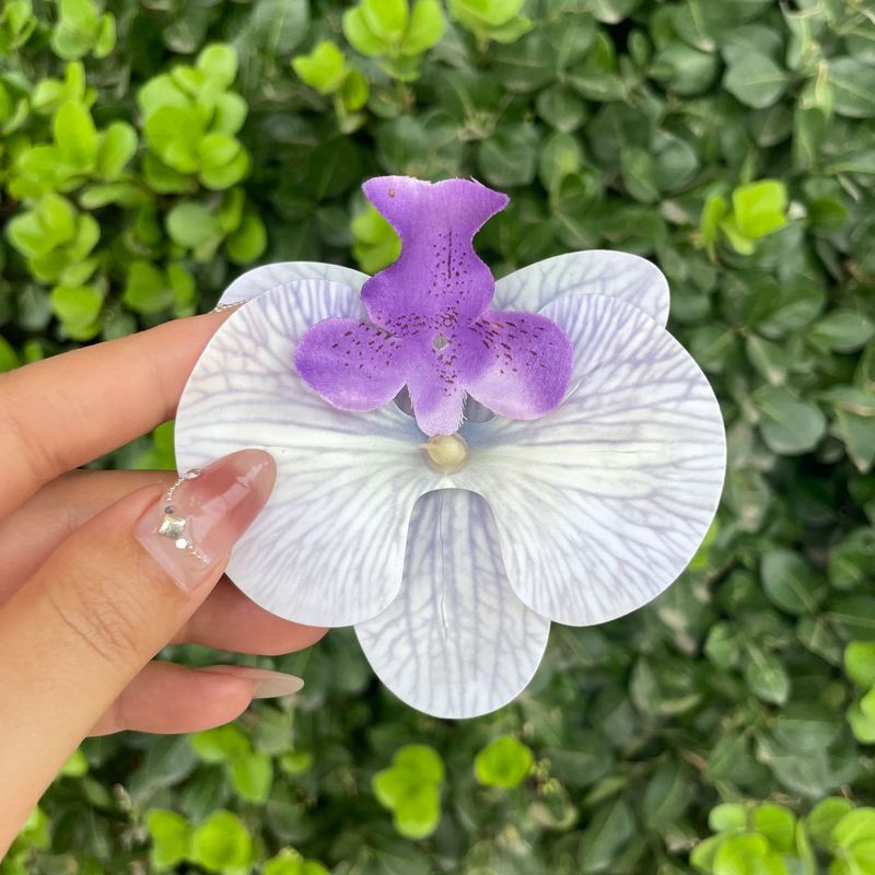 3Dプリントフィルム胡蝶蘭シミュレーション単輪花頭手作り結婚お土産喜糖箱装飾diy靴花|undefined