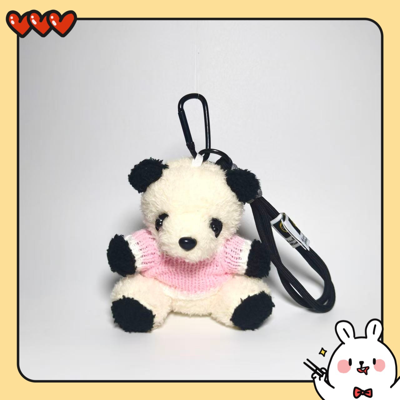 Colgante de peluche joyería panda lindos llavero llavero bolsos colgante regalo creativo dibujos animados
