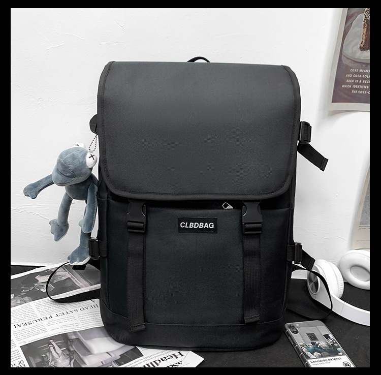Backpack Korean Fashion Rucksack College Student School Bag Trend Travel Bag Computer Bag display picture 1