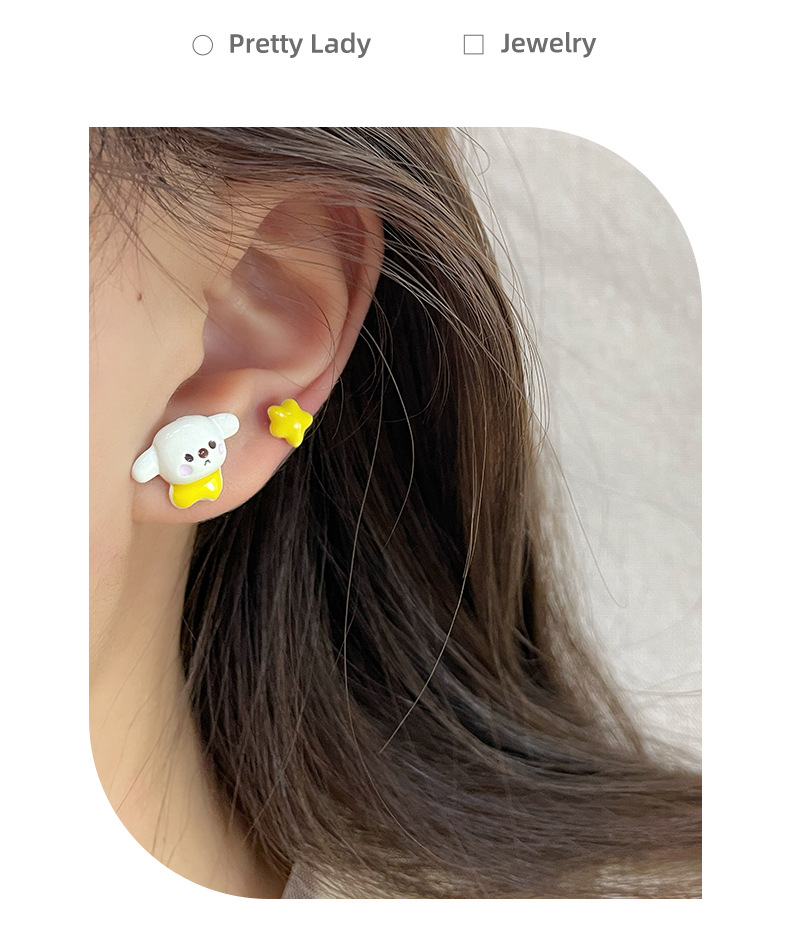 Women's Gender 1 Pair Casual Elegant Animal Enamel Alloy Ear Studs