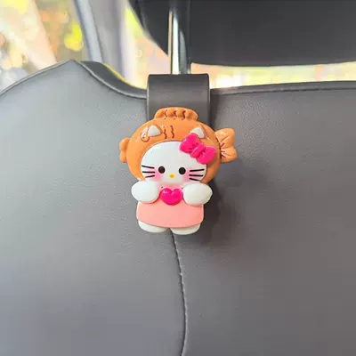 Hellokitty Car Seat Belt, Seat belt shoulder pad - hook-love-kitty