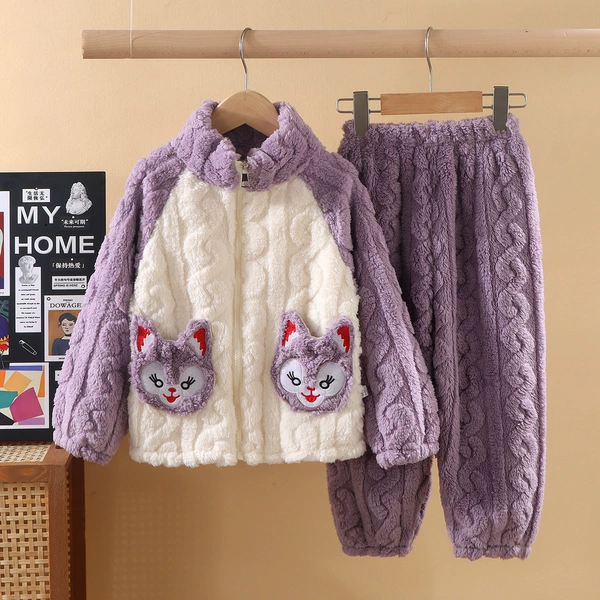 Coral velvet-light purple fox